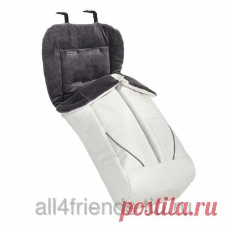 Универсальный прогулочный конверт Emmaljunga, цвет White Leatherette: продажа, цена в Санкт-Петербурге. запчасти и аксессуары для детских колясок от &quot;All4friends.ru&quot; - 53363081