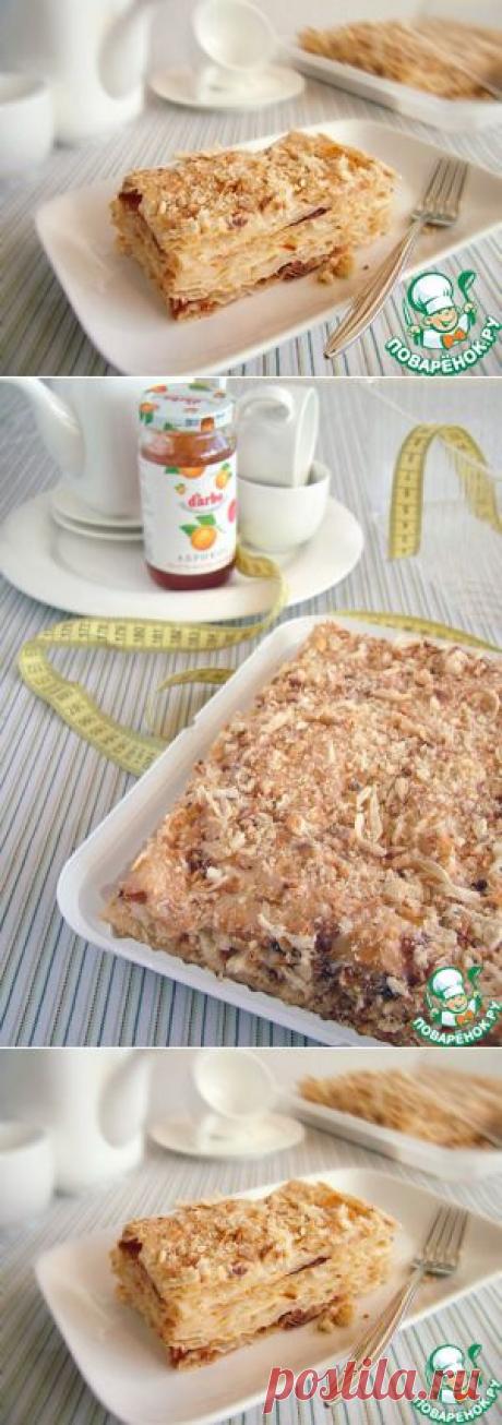 Низкокалорийный абрикосовый Наполеон с конфитюром D’arbo - кулинарный рецепт