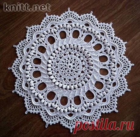 Салфетка "Splendid" крючком | knitt.net | Все о вязании