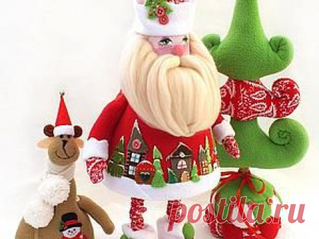 Шьем Деда Мороза из флиса - Ярмарка Мастеров - ручная работа, handmade