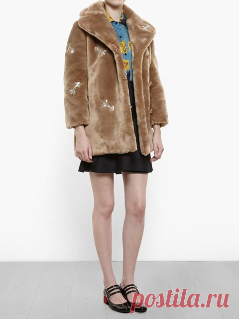 Carven Crystal Embellished Faux Fur Coat - A.m.r. - Farfetch.com