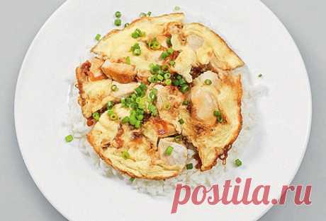 Оякодон (японский омлет с рисом и курицей) пошаговый рецепт с видео и фото – японская кухня: завтраки