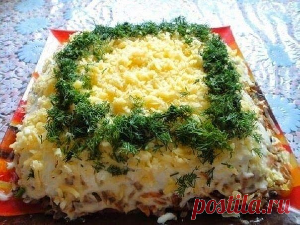 Лучшие кулинарные рецепты: Салат с куриной печенью