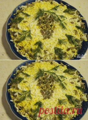 Салат "Рваная курица" с черносливом