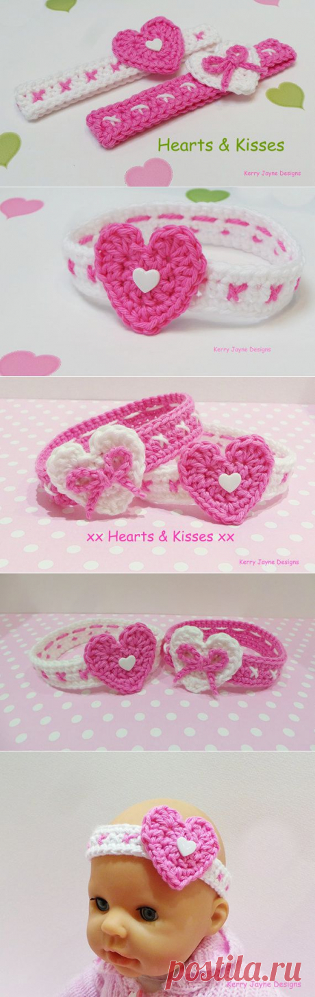 CROCHET PATTERN Sweetheart headband pattern от KerryJayneDesigns