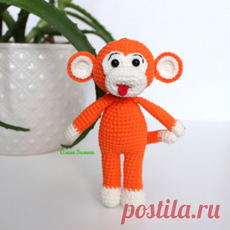 Обезьянка амигуруми. Схемы и описания для вязания игрушек крючком! Бесплатный мастер-класс от Ольги Зиминой по вязанию брелка в виде обезьянки крючком. Размер вязаной игрушки примерно 12-13 см. Для изготовления такой…