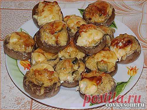 Рецепт фаршированных шампиньонов