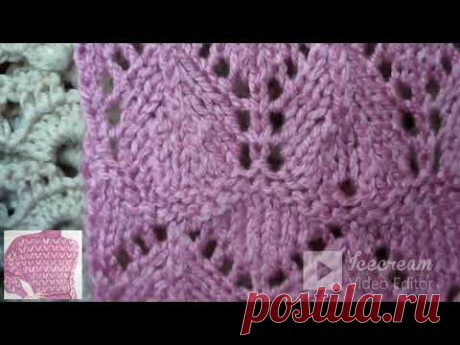 Рельефный ажур. Вязание по схеме. Легко для начинающих
