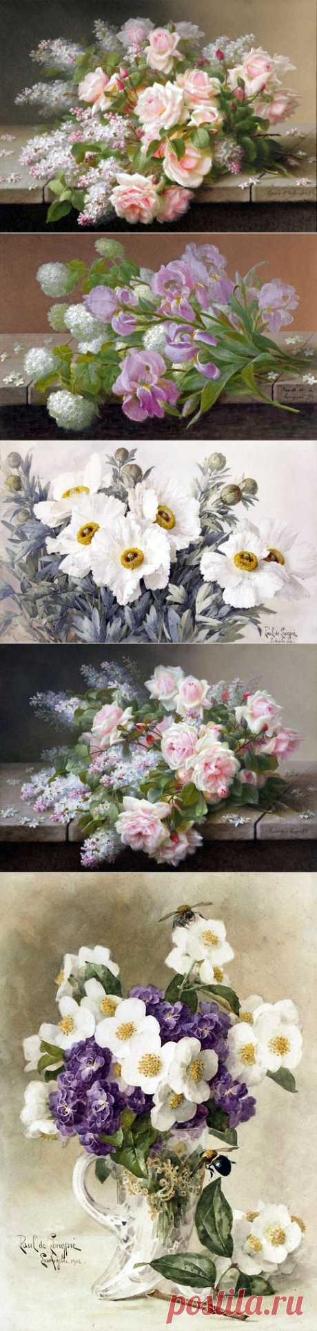 Художник Raoul Maucherat De Longpre.Натюрморты..