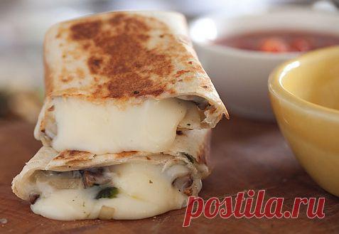 Рулет из лаваша с грибами и сыром » Рецепты с фотографиями, самые вкусные домашние рецепты!