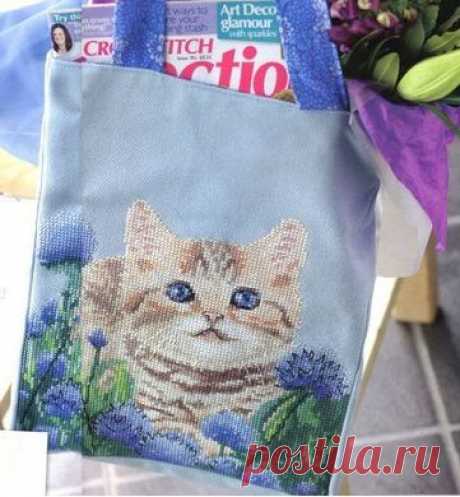 Бесплатная схема вышивки кота. Вышивка крестом для детей  | Все о рукоделии: схемы, мастер классы, идеи на сайте labhousehold.com