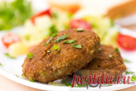 Мясные котлеты с грибами