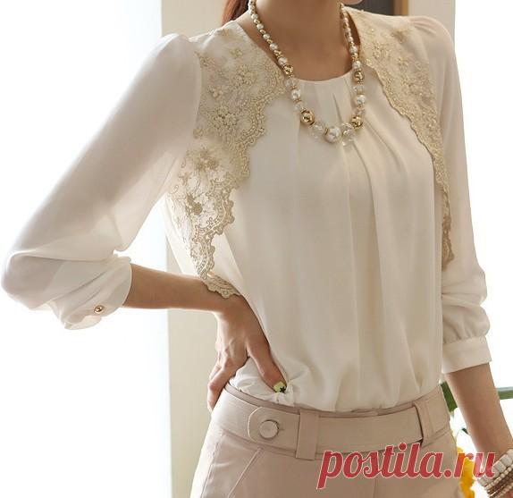 Женщины в длинный рукав блузы кружево рубашки элегантный сексуальный женское шифон топы Blusas Femininas весна лето E002 купить на AliExpress