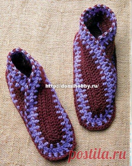 Тапочки крючком
