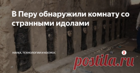 В Перу обнаружили комнату со странными идолами Глубоко в гигантской цитадели древней перуанской культуры археологи нашли коридор с 19 таинственными черными деревянными статуями, спрятанными в альковах, объявил на пресс-конференции министр культуры Перу. На некоторых из них надеты глиняные маски.
Пугающий коридор был обнаружен в руинах города Чан Чан, столицы великой культуры Чиму*. По словам археологов, возраст фигурок — около 800 лет.
| * Чим