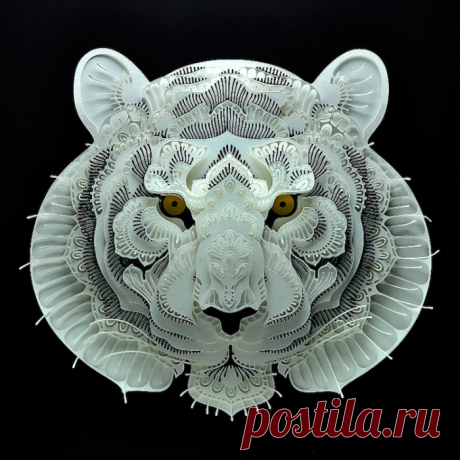Филиппинский мастер создаёт минималистические 3D-портреты редких животных