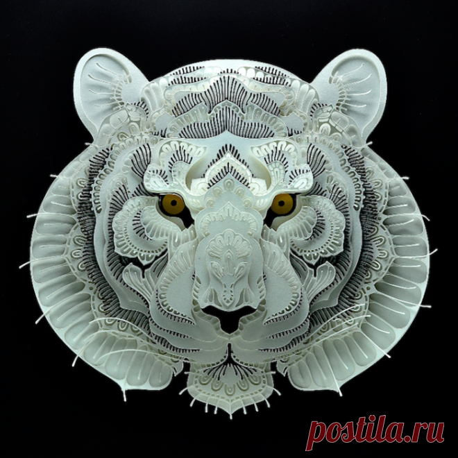 Филиппинский мастер создаёт минималистические 3D-портреты редких животных