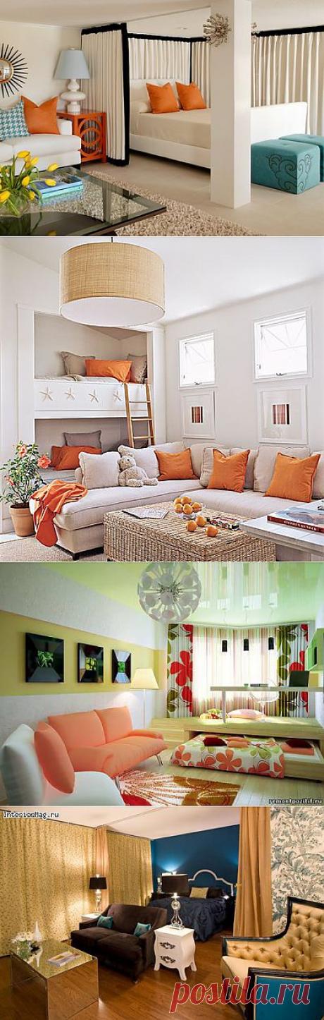 (+1) комм - Совмещенная гостиная и спальня – новые решения и идеи | Школа Ремонта