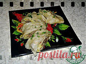 Мясной рулет (хунан, ханум) - кулинарный рецепт