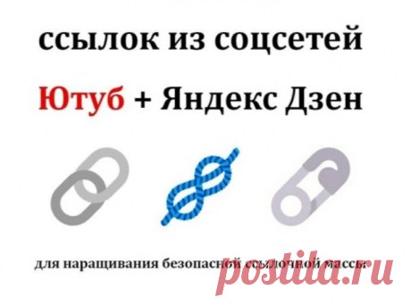 Ссылки на ваш сайт с Ютуба, а на него с Яндекс Дзен