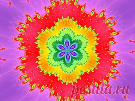 Red Fractal Kaleidoscope - Flower  Free Stock Photo HD - Public Domain Pictures