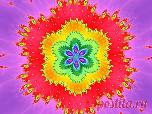 Red Fractal Kaleidoscope - Flower  Free Stock Photo HD - Public Domain Pictures