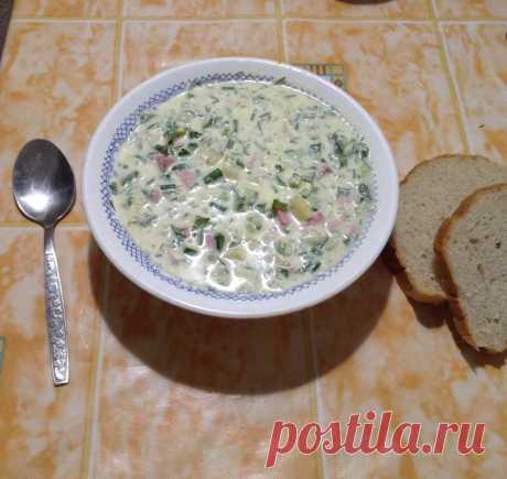 Окрошка на сыворотке, как в ресторане