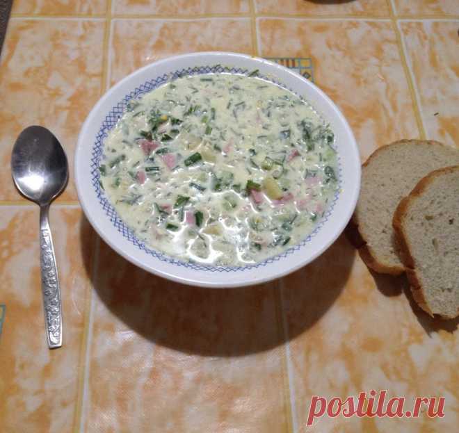 Окрошка на сыворотке, как в ресторане