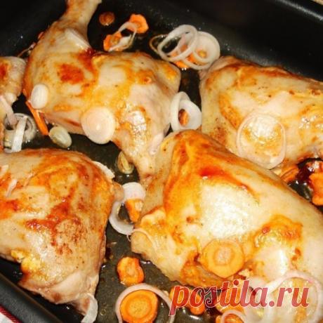Куриные ножки запеченные в духовке под майонезом