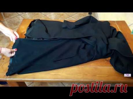 Укоротить низ пальто с подкладкой. How to shorten a coatJacket: Sewing the hem of the jacket
