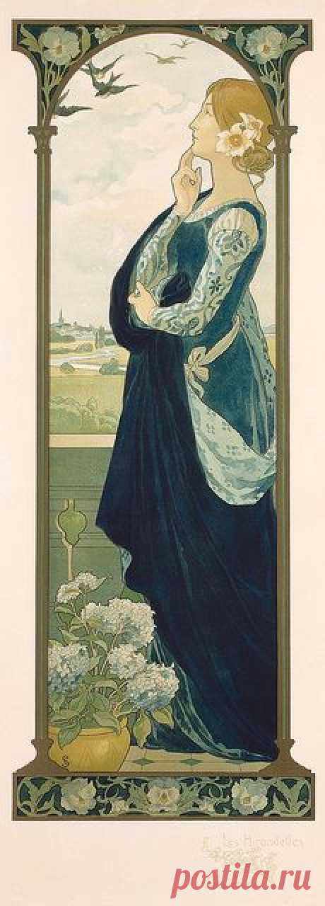 (243) Elisabeth Sonrel (French, 1874 - 1953) | A r t N o u v e a u W o m e n
