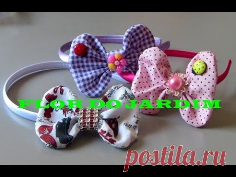 Laço de tecido facil e rapido -Fabric lace