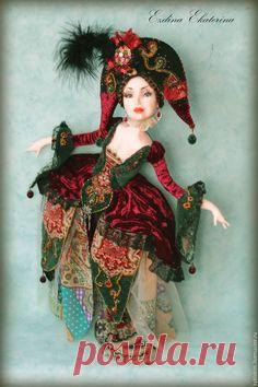 Купить Реверанс от Коломбины - комбинированный, коломбина, коломбины, реверанс, авторская кукла, интерьерная кукла