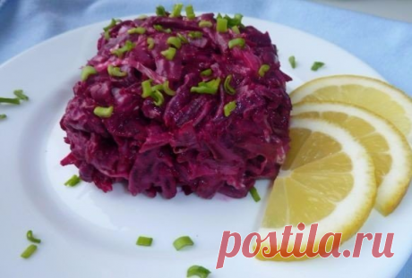 Салат из свеклы с пекинской капустой. Отличный салат на все случаи жизни