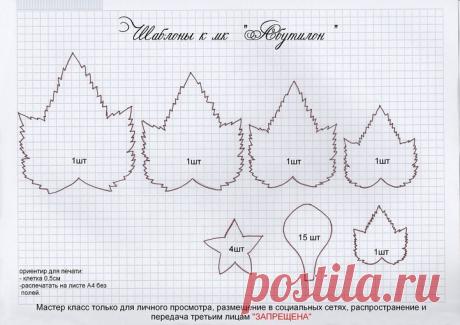 МК Абутилон из фоамирана — Яндекс.Диск