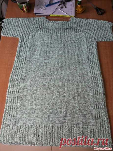 Длинная туника с разрезами Truss от дизайнера Shellie Anderson из SHIBUI KNITS, спицами... ОН ЛАЙН
