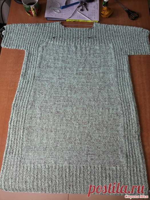 Длинная туника с разрезами Truss от дизайнера Shellie Anderson из SHIBUI KNITS, спицами... ОН ЛАЙН