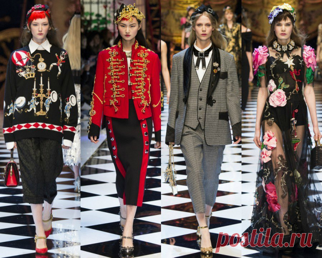 Коллекция Dolce & Gabbana осень-зима 2016/2017
