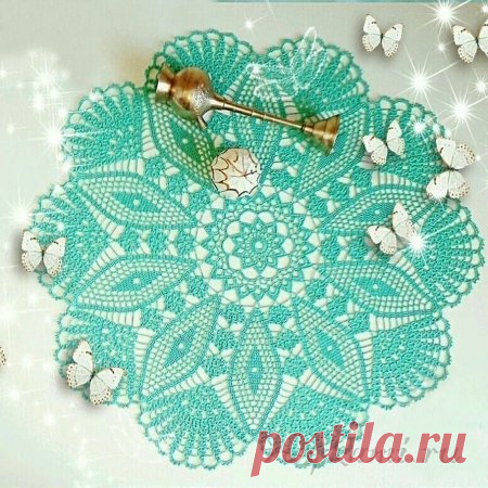 Ажурная салфетка крючком &raquo; Сайт "Ручками" - делаем вещи своими руками