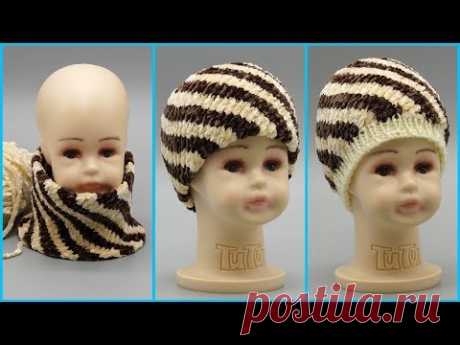 Шапка из плюшевой пряжи. Шапка из толстой пряжи. Шапка крючком. (thick yarn hat)
