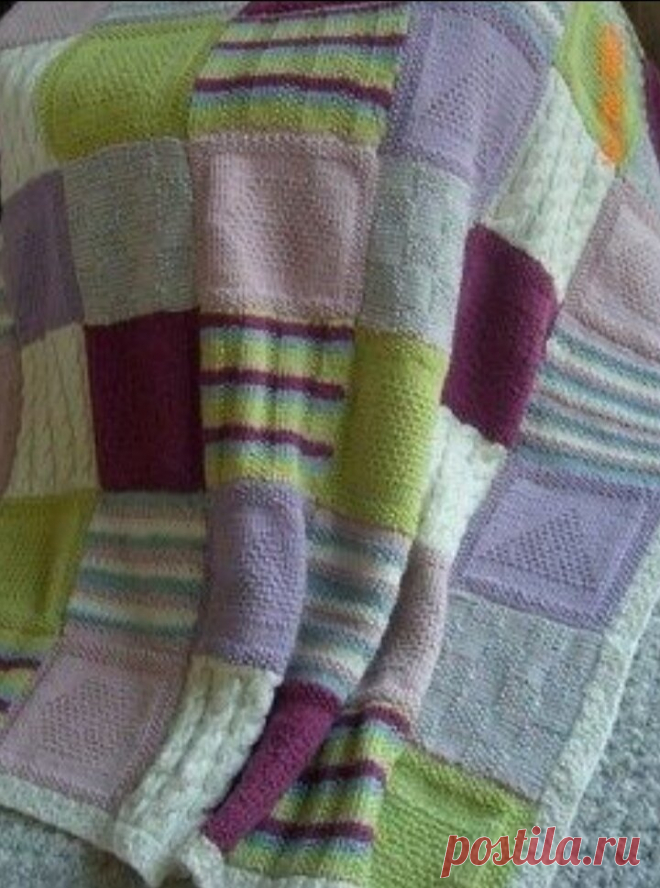Вязания в стиле печворк, идеи для новых творческих задумок. | Вяжем вместе с Людмилой | Дзен
