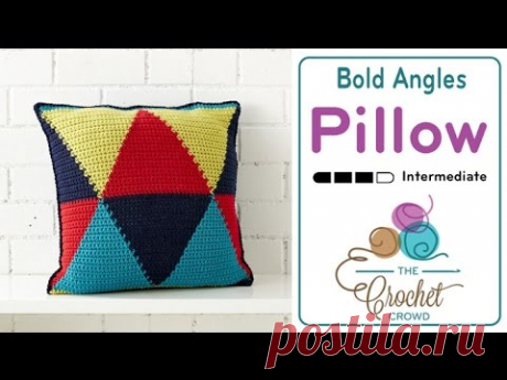 How to Crochet A Pillow: Bold Angle Pillows
