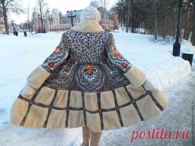 Вещи из павло-посадских платков.