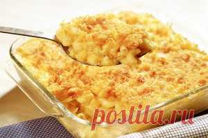 Запеканка с макаронами и сыром
