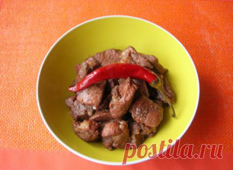 Свинина маринованнная в красном вине с с кориандром рецепт с фото