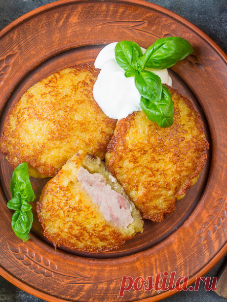 Рецепт драников с мясом на Вкусном Блоге