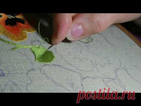 ВЫШИВКА ГЛАДЬЮ : ЛИСТИК