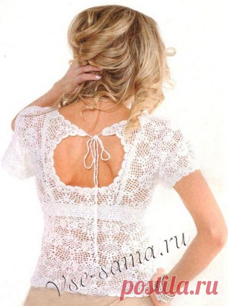 Топ крючком - Крылья бабочки..