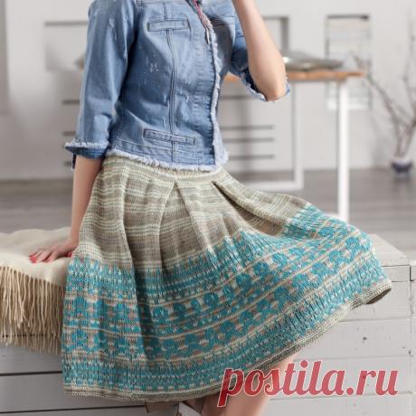 Красивая жаккардовая юбка