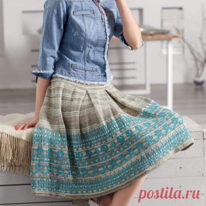 Красивая жаккардовая юбка